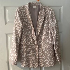 Leopard Print Blazer Jacket